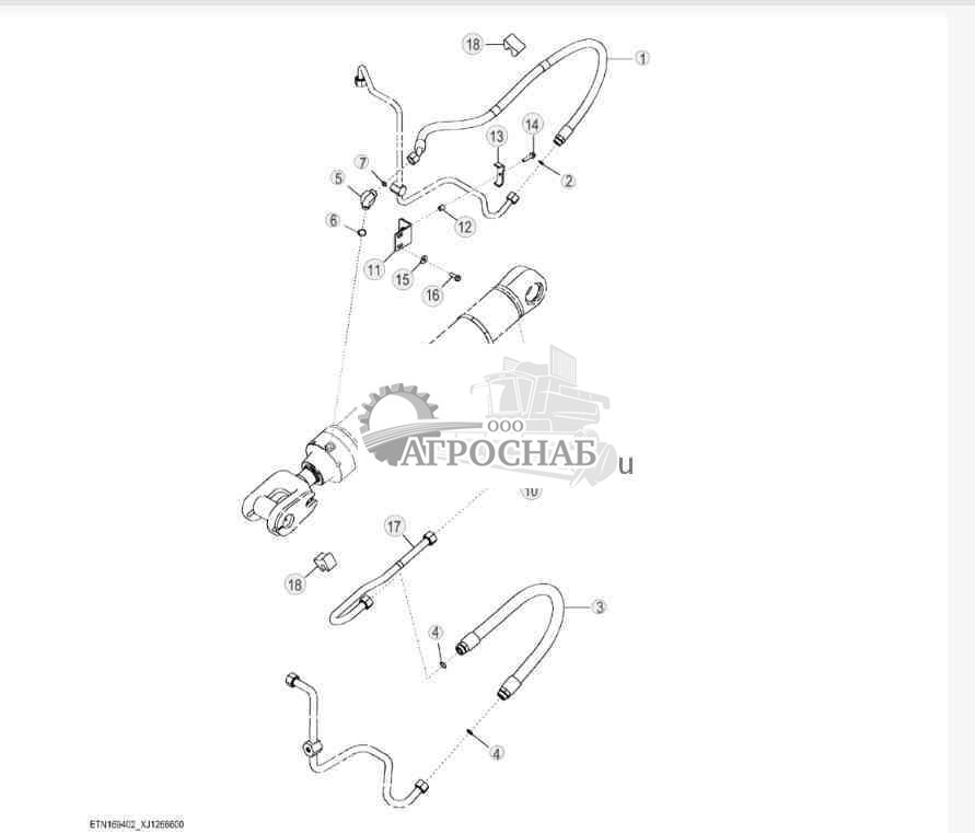 Two Function Hydraulic Lines, Standard Z-Bar (3 of 3) 